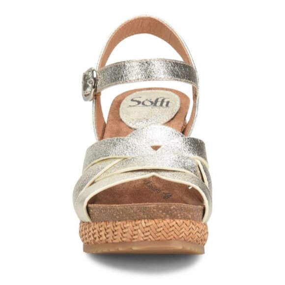 LAST PAIR! new Sofft Carlana Italian Leather Wedge Sandals  in box 252 - Picture 7 of 7